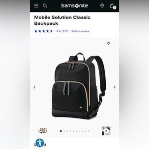 Samsonite Mobile Solution Classic Backpack in Black